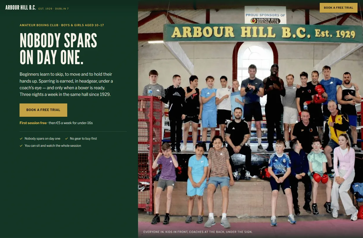 A website redesign in Dublin 7, measured